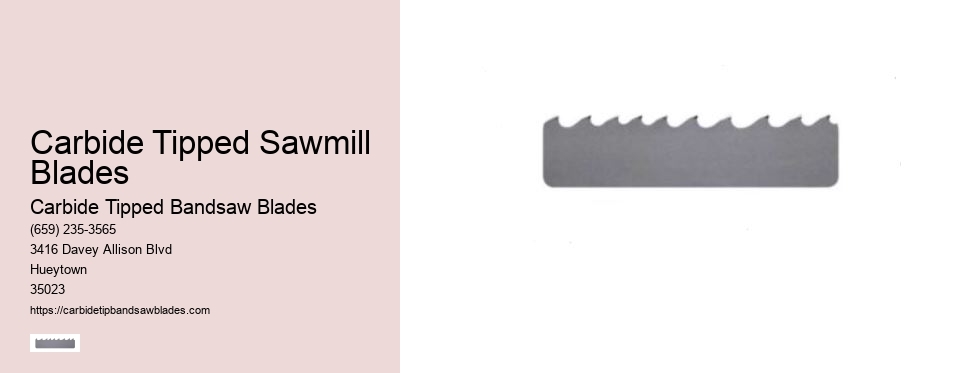 Carbide Tipped Sawmill Blades